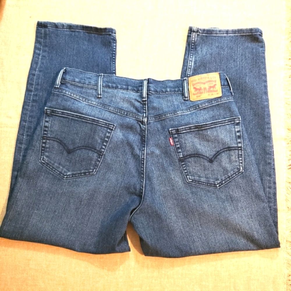 Vintage Levi's 550 Relaxed 90s Fit Denim Blue Jeans Mens 37x29 Mfg.Tag 38x30